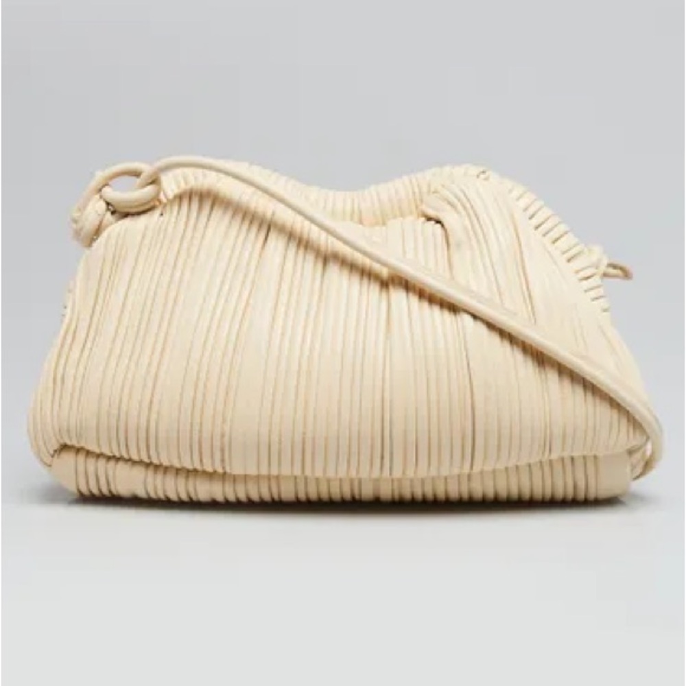 MANSUR GAVRIEL
Crema Pleated Leather Mini Cloud Crossbody Bag